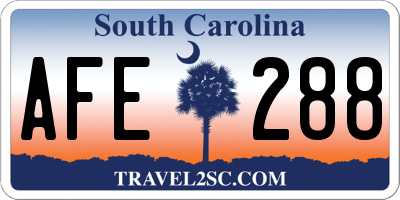 SC license plate AFE288