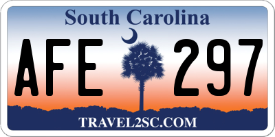 SC license plate AFE297