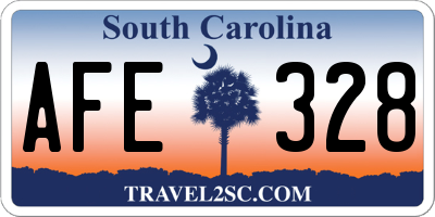 SC license plate AFE328