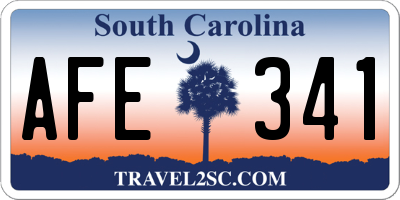 SC license plate AFE341
