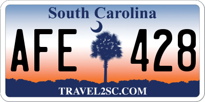SC license plate AFE428