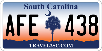 SC license plate AFE438