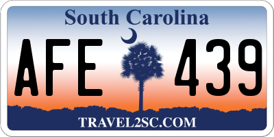 SC license plate AFE439