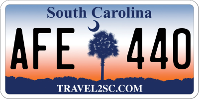 SC license plate AFE440