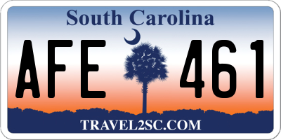 SC license plate AFE461
