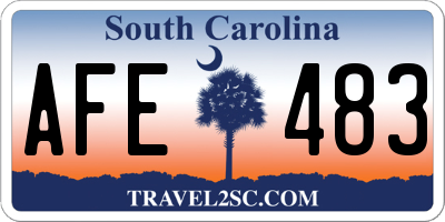 SC license plate AFE483