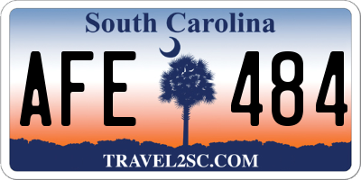 SC license plate AFE484