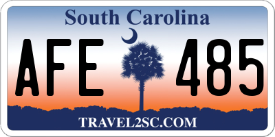 SC license plate AFE485