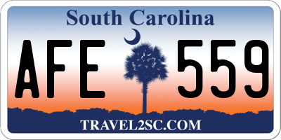 SC license plate AFE559