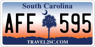 SC license plate AFE595