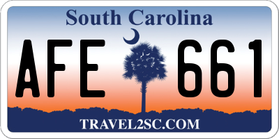 SC license plate AFE661
