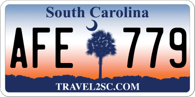 SC license plate AFE779