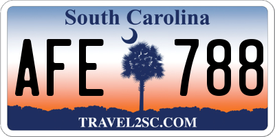 SC license plate AFE788