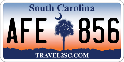 SC license plate AFE856