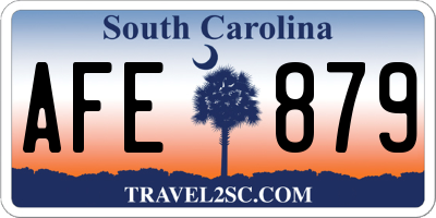 SC license plate AFE879