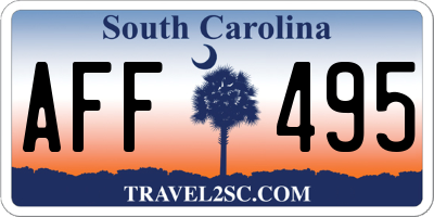 SC license plate AFF495