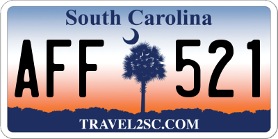 SC license plate AFF521