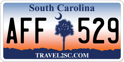 SC license plate AFF529
