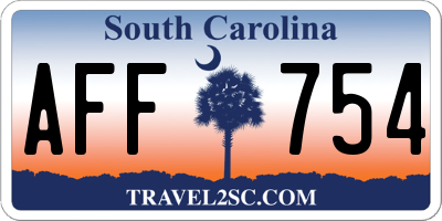 SC license plate AFF754