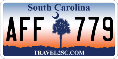 SC license plate AFF779