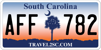 SC license plate AFF782