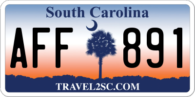 SC license plate AFF891