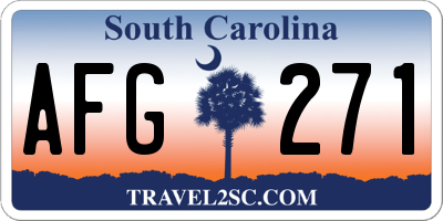 SC license plate AFG271