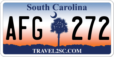 SC license plate AFG272