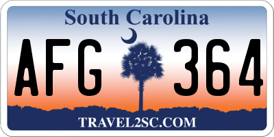 SC license plate AFG364