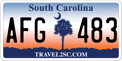 SC license plate AFG483