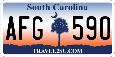 SC license plate AFG590