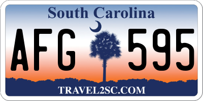 SC license plate AFG595