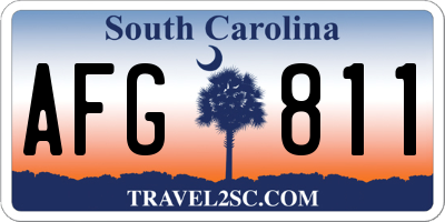 SC license plate AFG811