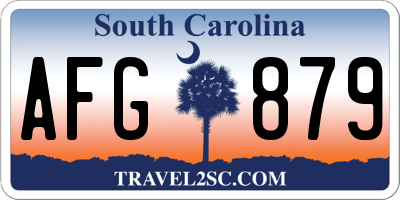 SC license plate AFG879