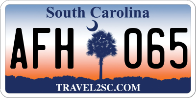 SC license plate AFH065
