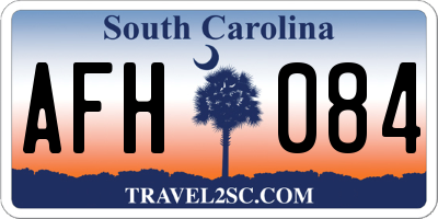 SC license plate AFH084