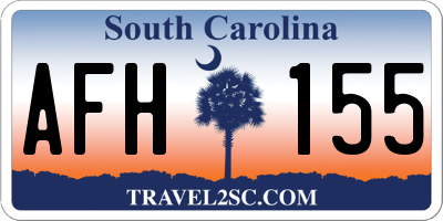 SC license plate AFH155