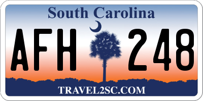 SC license plate AFH248
