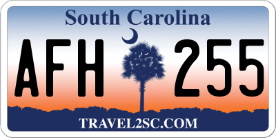 SC license plate AFH255