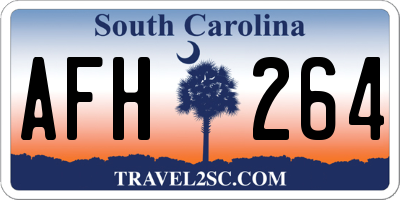 SC license plate AFH264