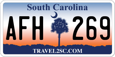 SC license plate AFH269