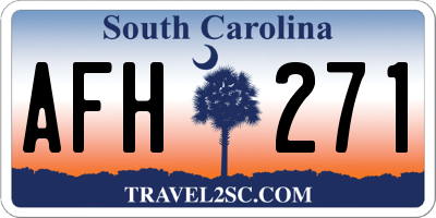SC license plate AFH271