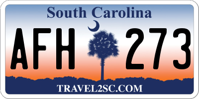 SC license plate AFH273