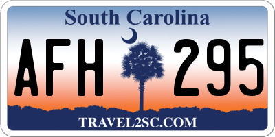 SC license plate AFH295