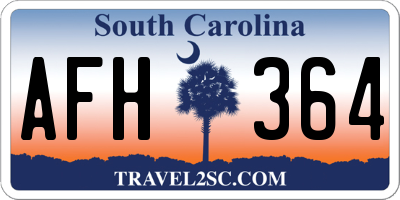 SC license plate AFH364