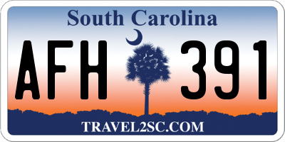SC license plate AFH391