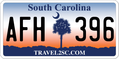 SC license plate AFH396