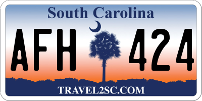 SC license plate AFH424