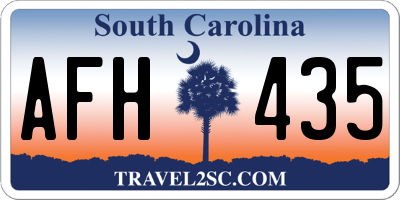 SC license plate AFH435