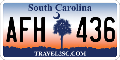 SC license plate AFH436